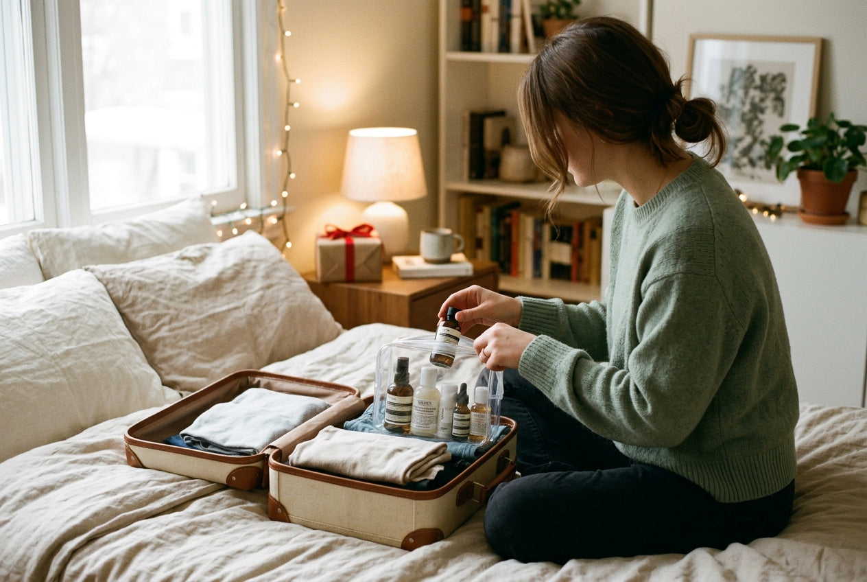 How to Pack Skincare for Holiday Travel