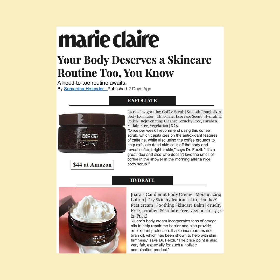 MARIE CLAIRE: Your Body Deserves a Skincare Routine Too, You Know