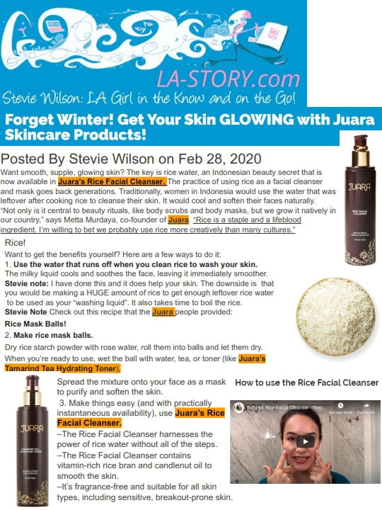 LA-STORY.COM : Forget Winter! Get Your Skin GLOWING With Juara Skincare Product JUARA Skincare