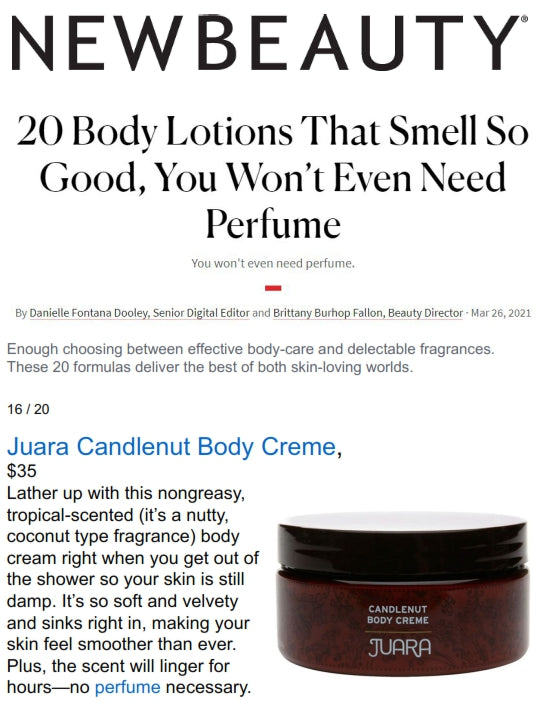 NEW BEAUTY : 20 Body Lotions That Smell So Good, You Won't Even Need Perfume JUARA Skincare