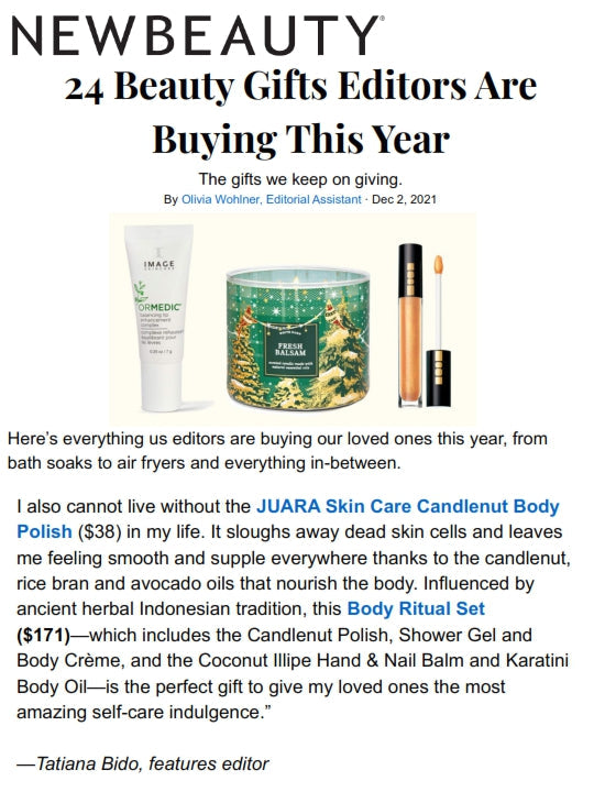 NEWBEAUTY: 24 Beauty Gifts Editors Are Buying This Year JUARA Skincare