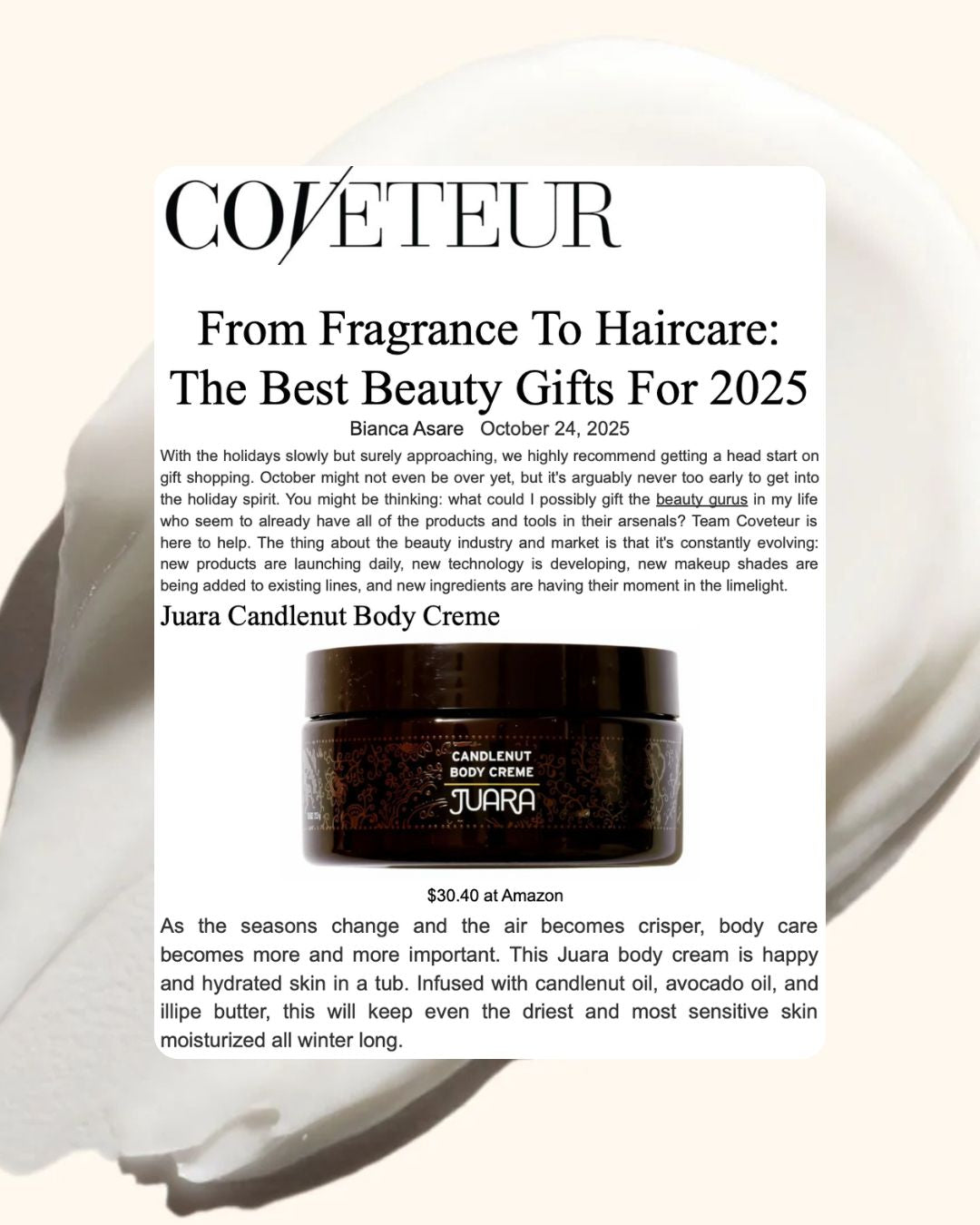 COVETEUR: The Best Beauty Gifts for 2025