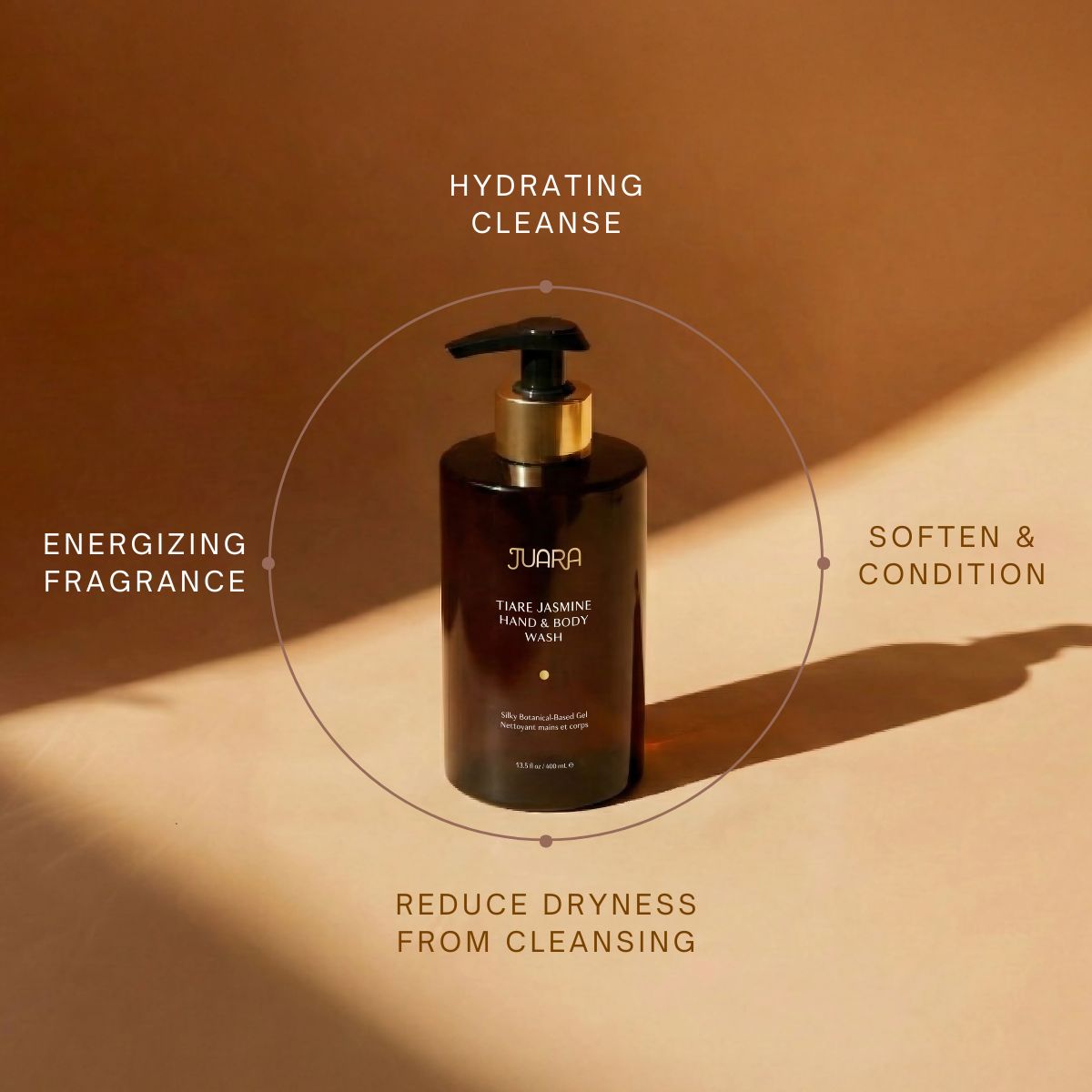 Tiare Jasmine Hand and Body Wash, 400mL