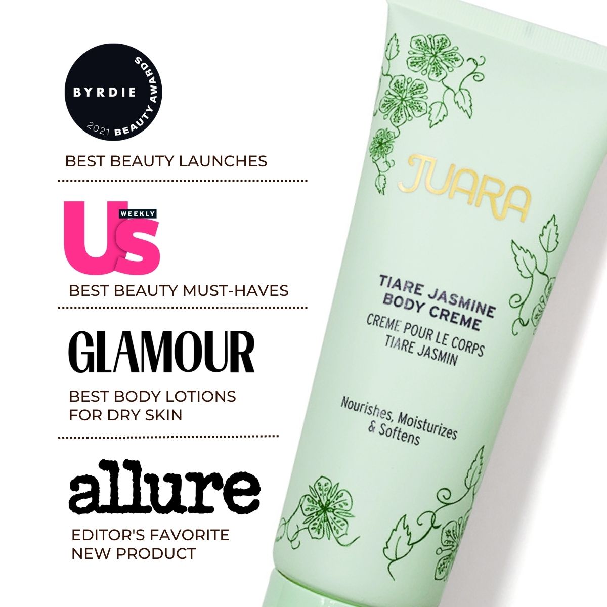 Travel Size Tiare Jasmine Body Creme, 1.5 oz