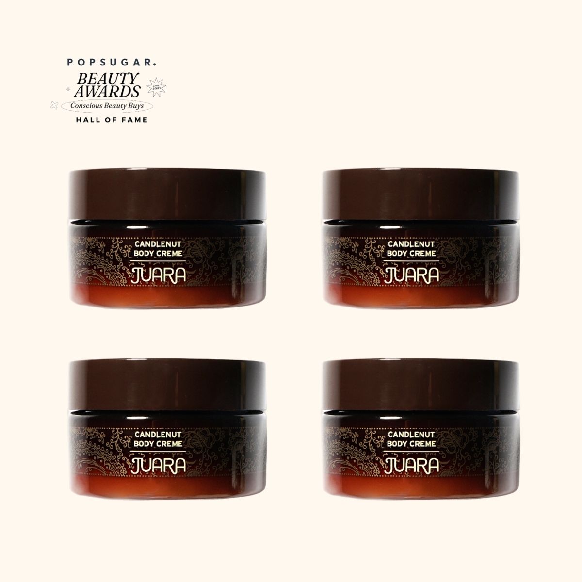 4-Pack of Travel Size Candlenut Body Creme, 1.5 oz